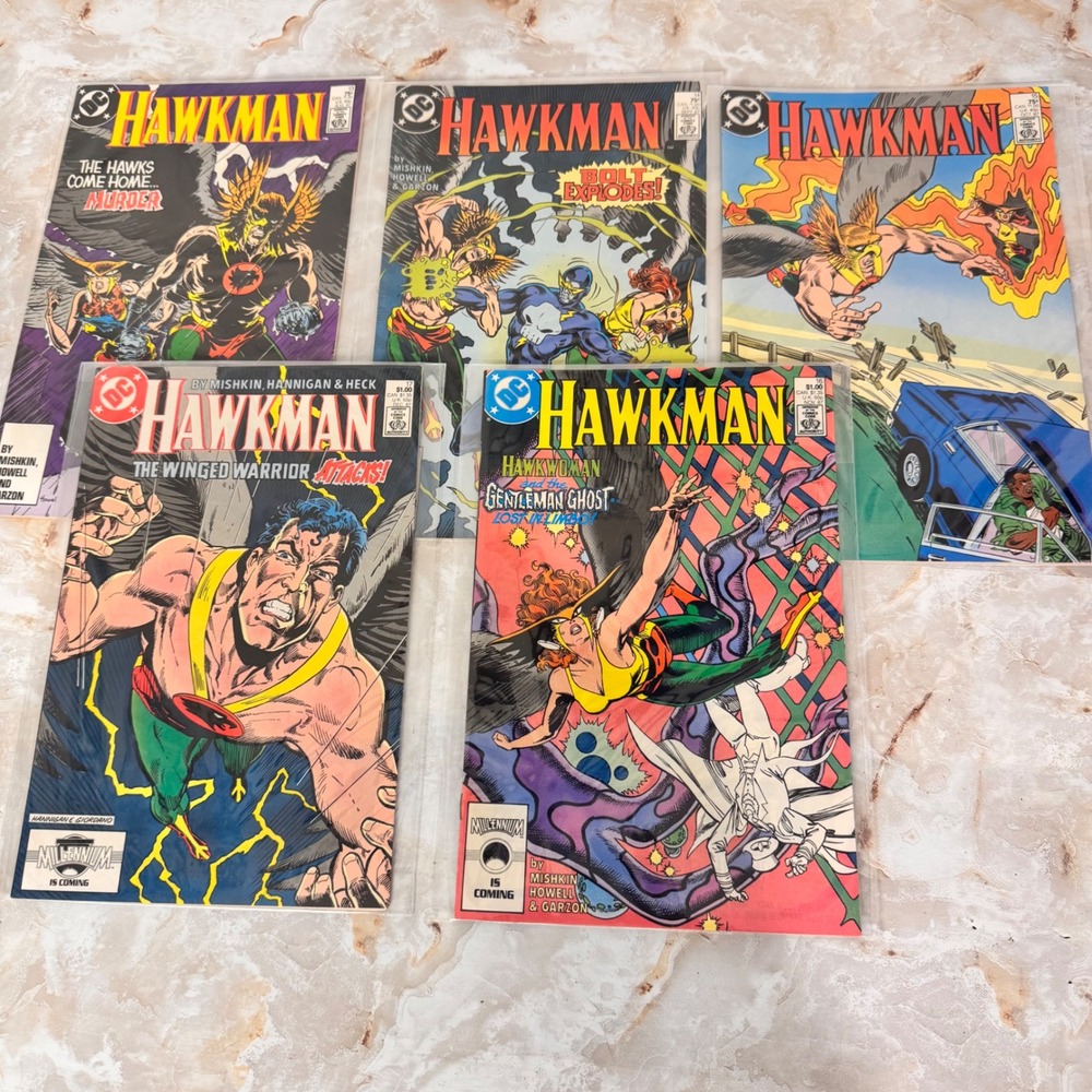 DC Comics Hawkman Comic Book Issues 13-17 Lot Copper Age 1987